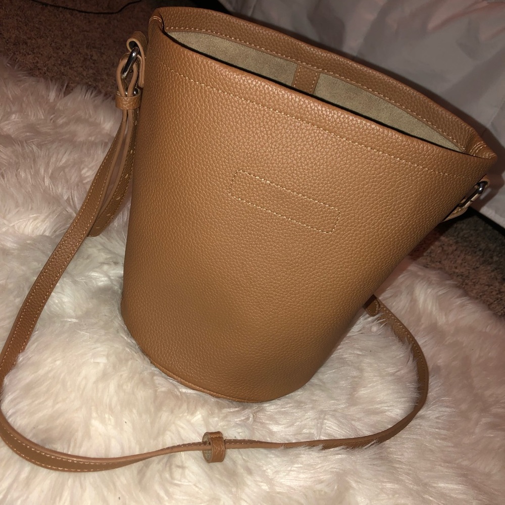 Tan circle bag